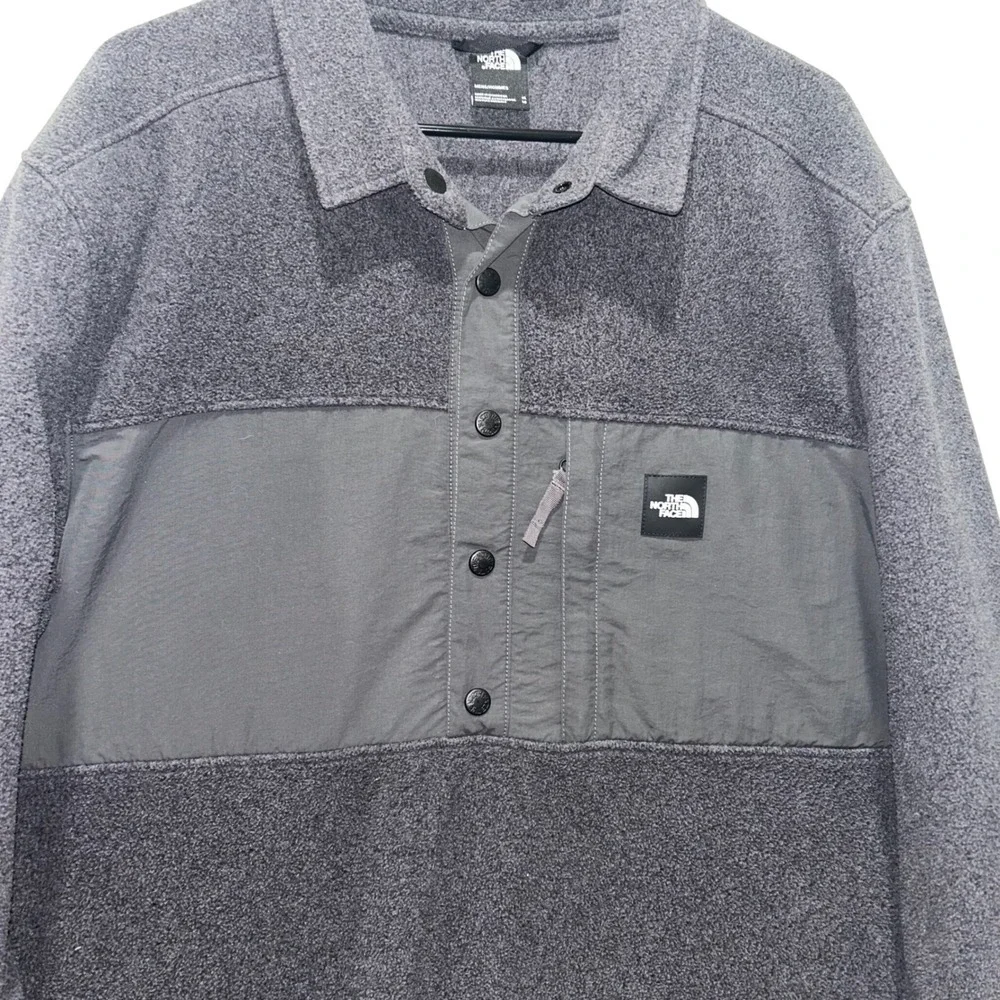The North Face Mens Fleece Pullover Shirt‎ Jacket Gray Size XL